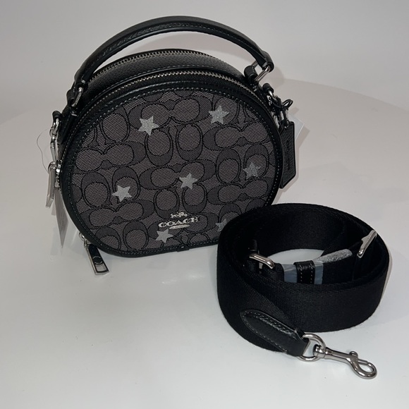 🌟NWT COACH CANTEEN CROSSBODY BAG IN SIGNATURE JACQUARD WITH STAR EMBROIDERY - Picture 8 of 15